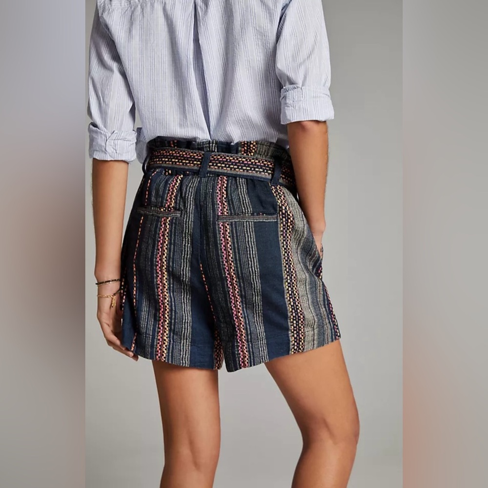 Anthropologie shorts in blue multi size medium - Picture 2 of 12